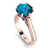 3ct Blue Topaz Engagement Ring - June No. 514