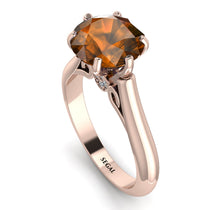 3ct Brown Diamond Engagement Ring - June No. 1102 image 1