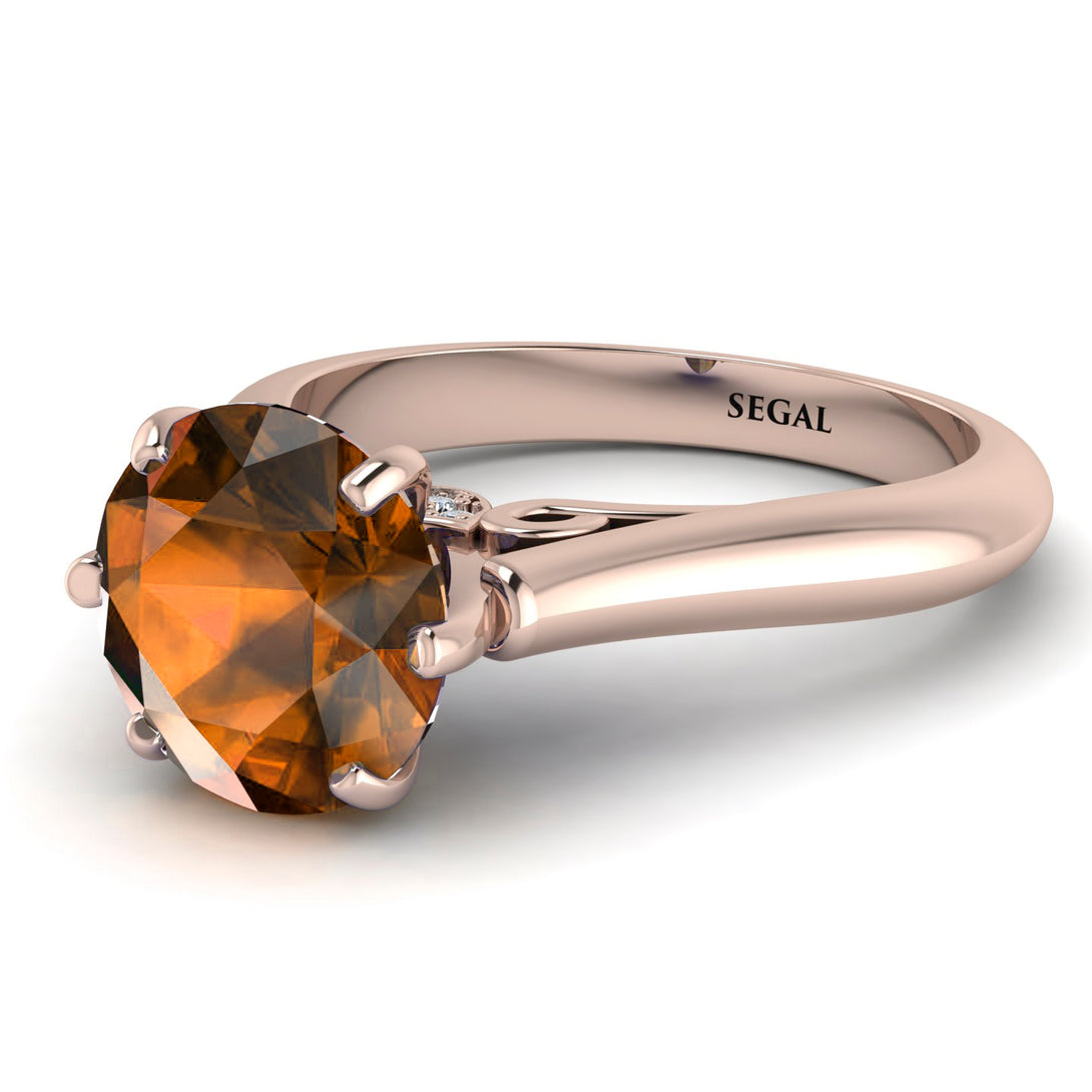 3ct Brown Diamond Engagement Ring - June No. 1102