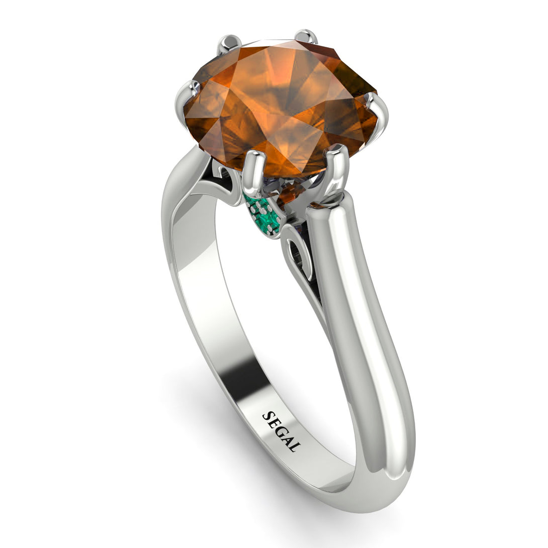 3ct Brown Diamond Engagement Ring - June No. 1106