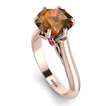 3ct Brown Diamond Engagement Ring - June No. 1111 image 1