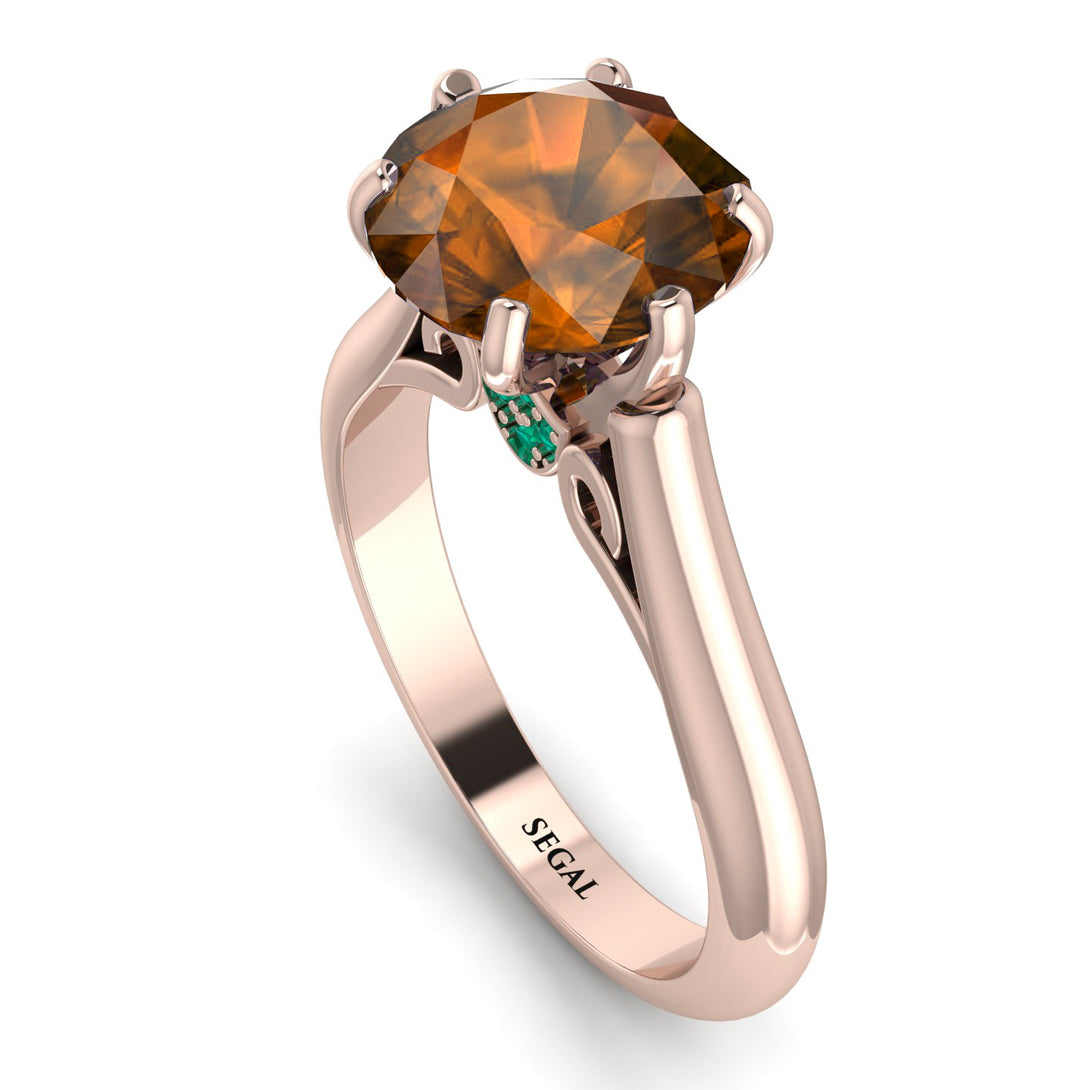 3ct Brown Diamond Engagement Ring - June No. 1105