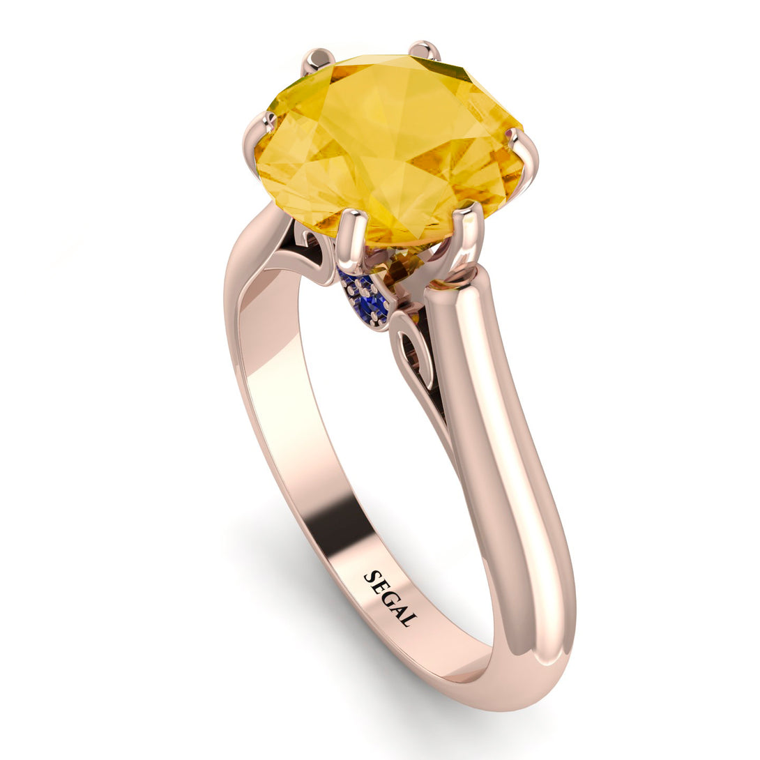 3ct Citrine Engagement Ring - June No. 614