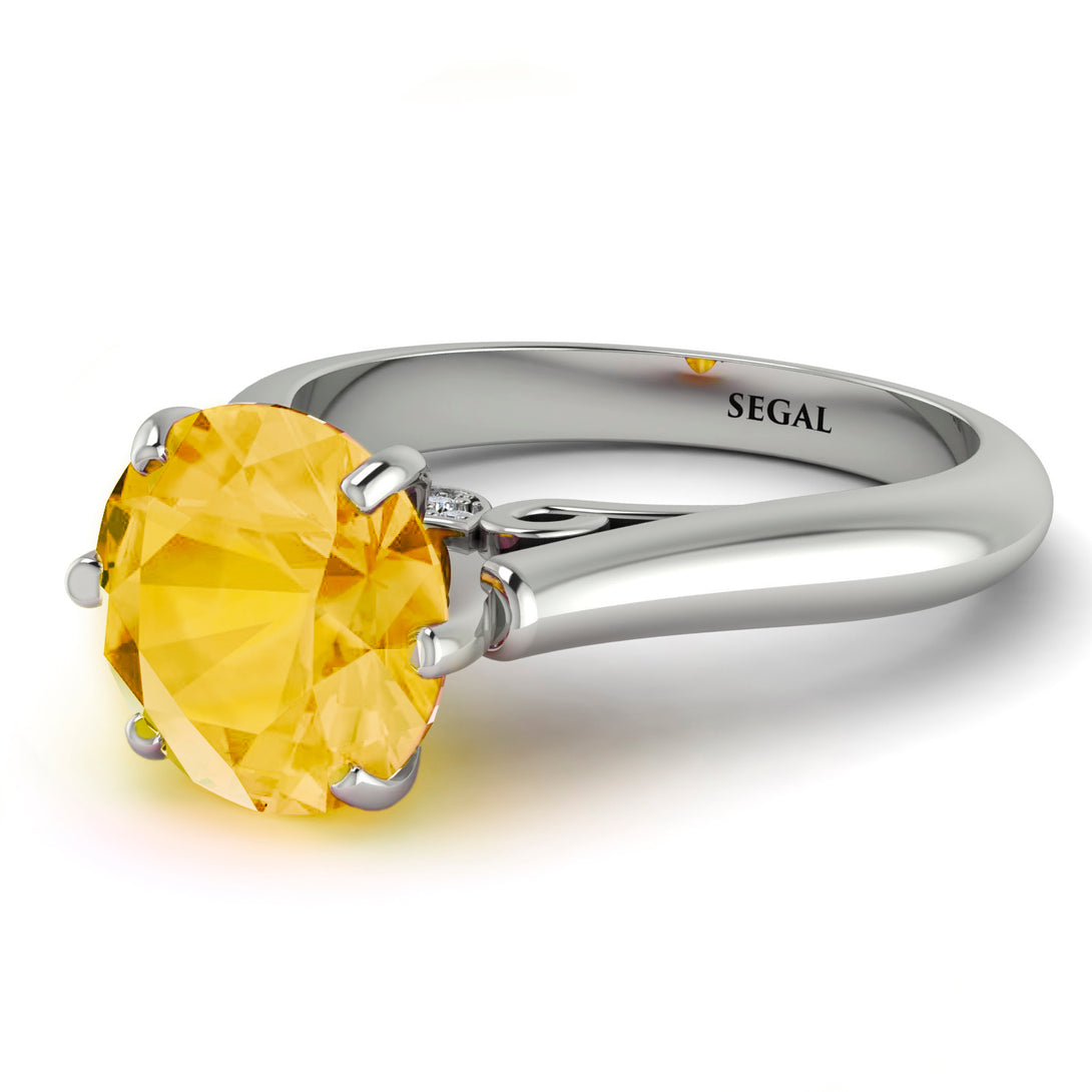 3ct Citrine Engagement Ring - June No. 603