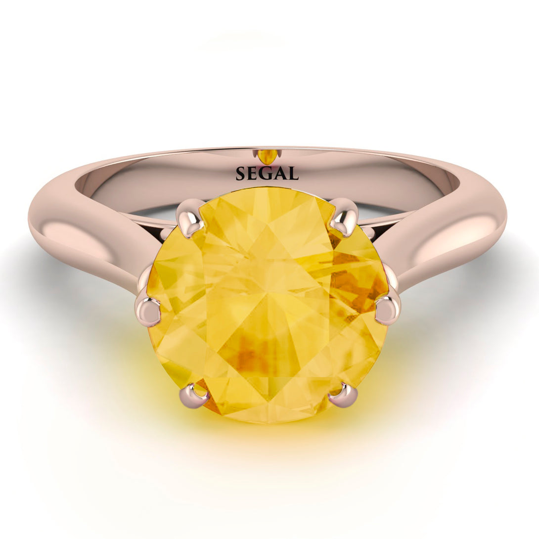 3ct Citrine Engagement Ring - June No. 614