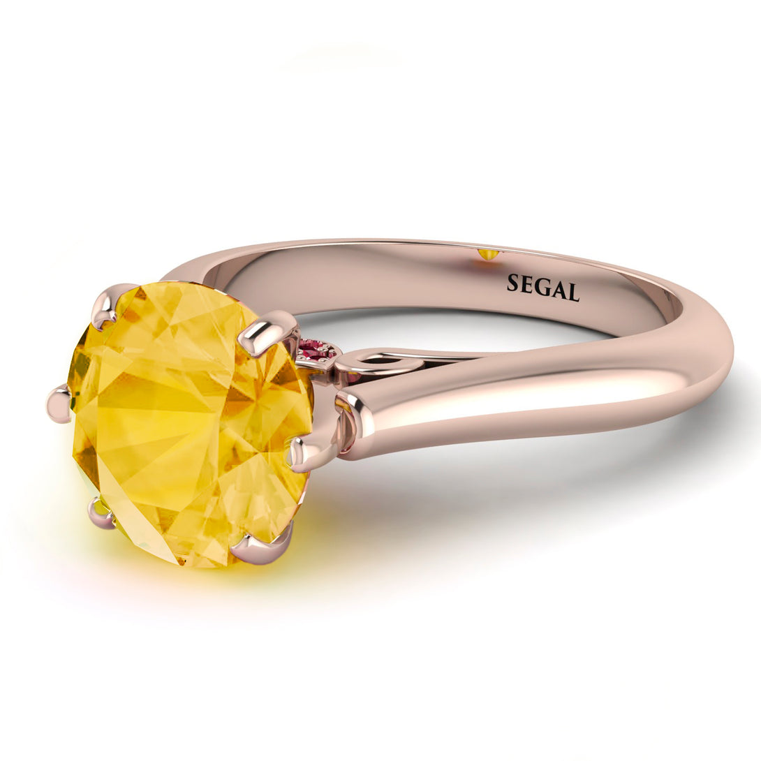 3ct Citrine Engagement Ring - June No. 611