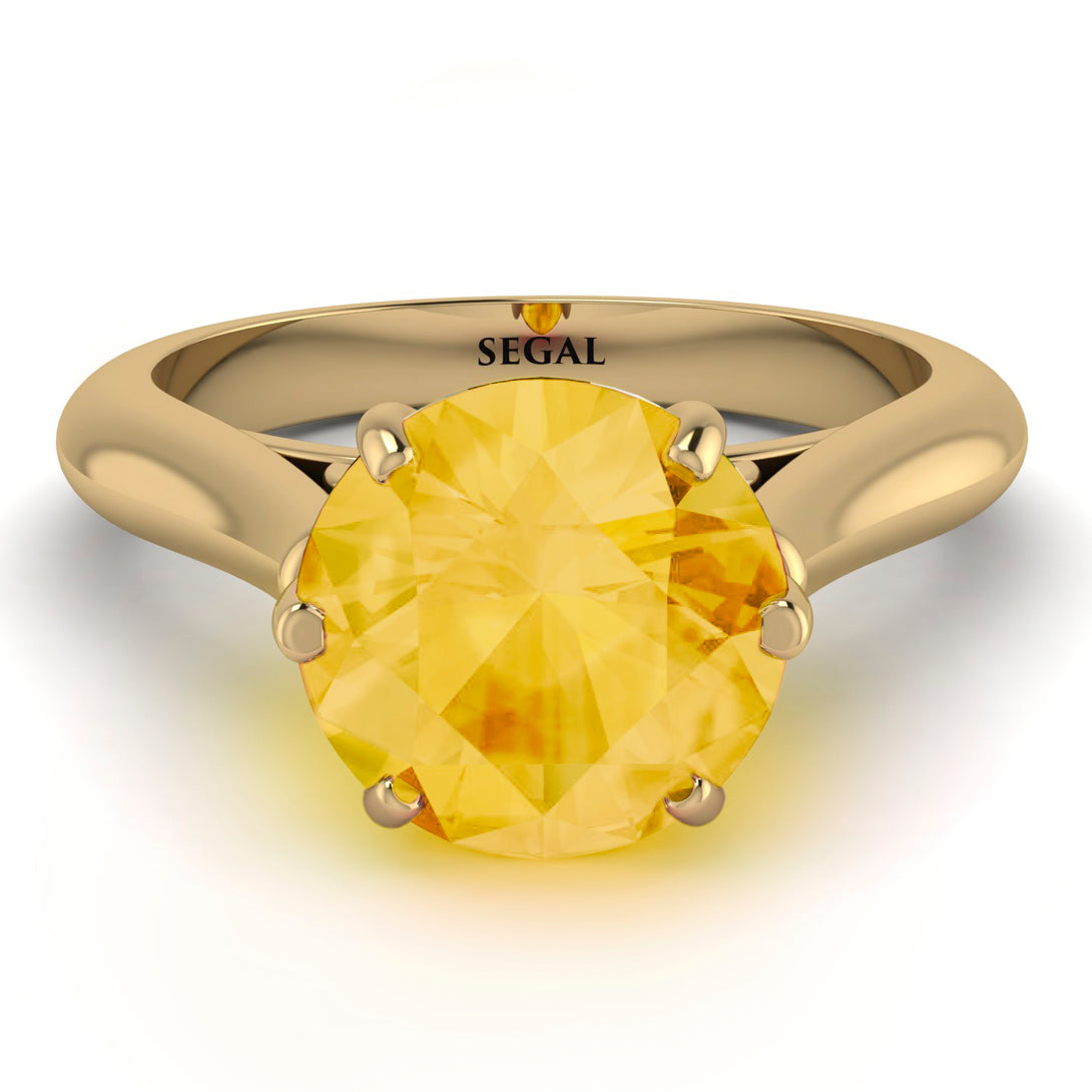 3ct Citrine Engagement Ring - June No. 610