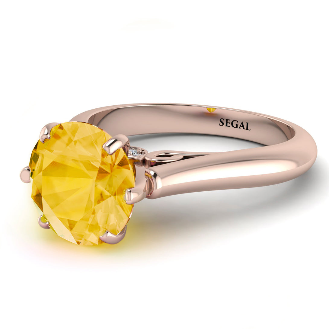 3ct Citrine Engagement Ring - June No. 602