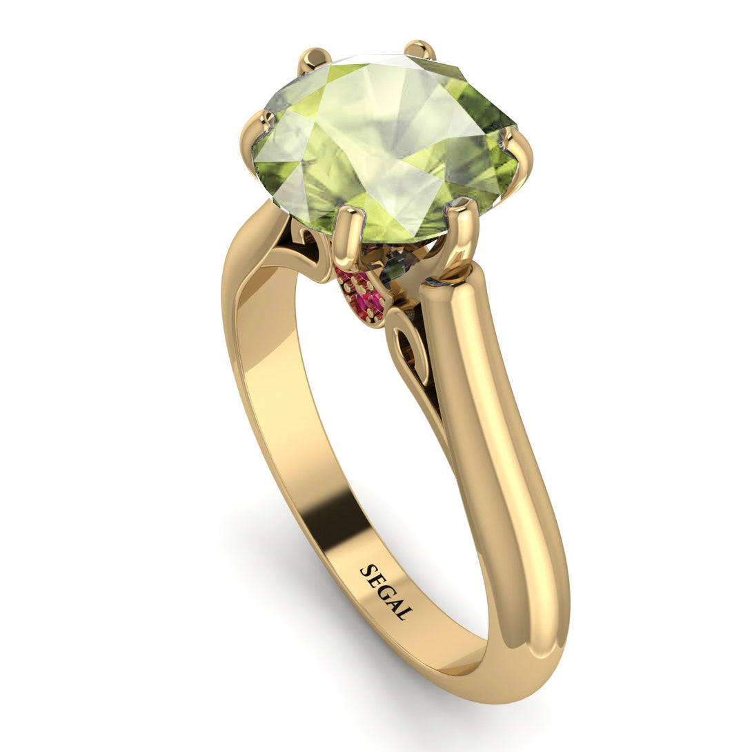 3ct Peridot Engagement Ring - June No. 710