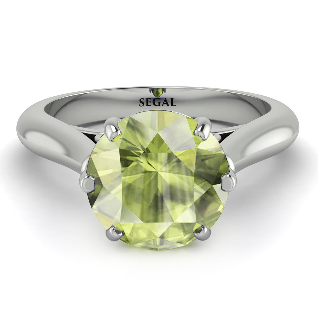 3ct Peridot Engagement Ring - June No. 715