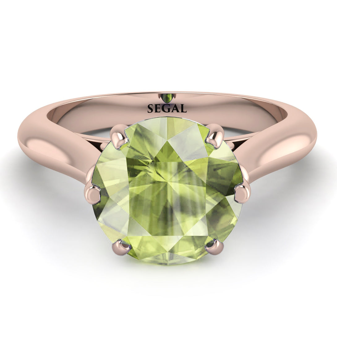3ct Peridot Engagement Ring - June No. 702