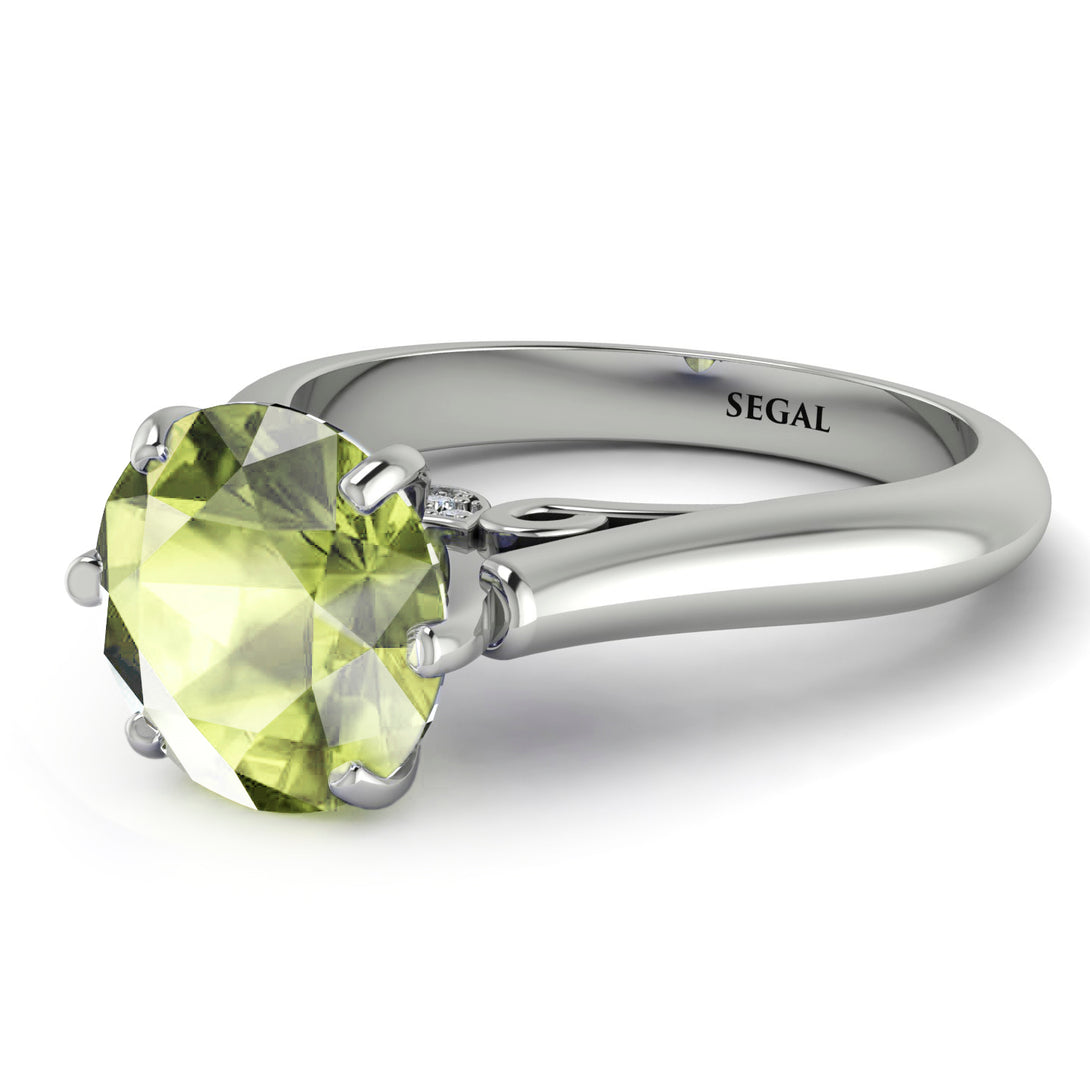 3ct Peridot Engagement Ring - June No. 703