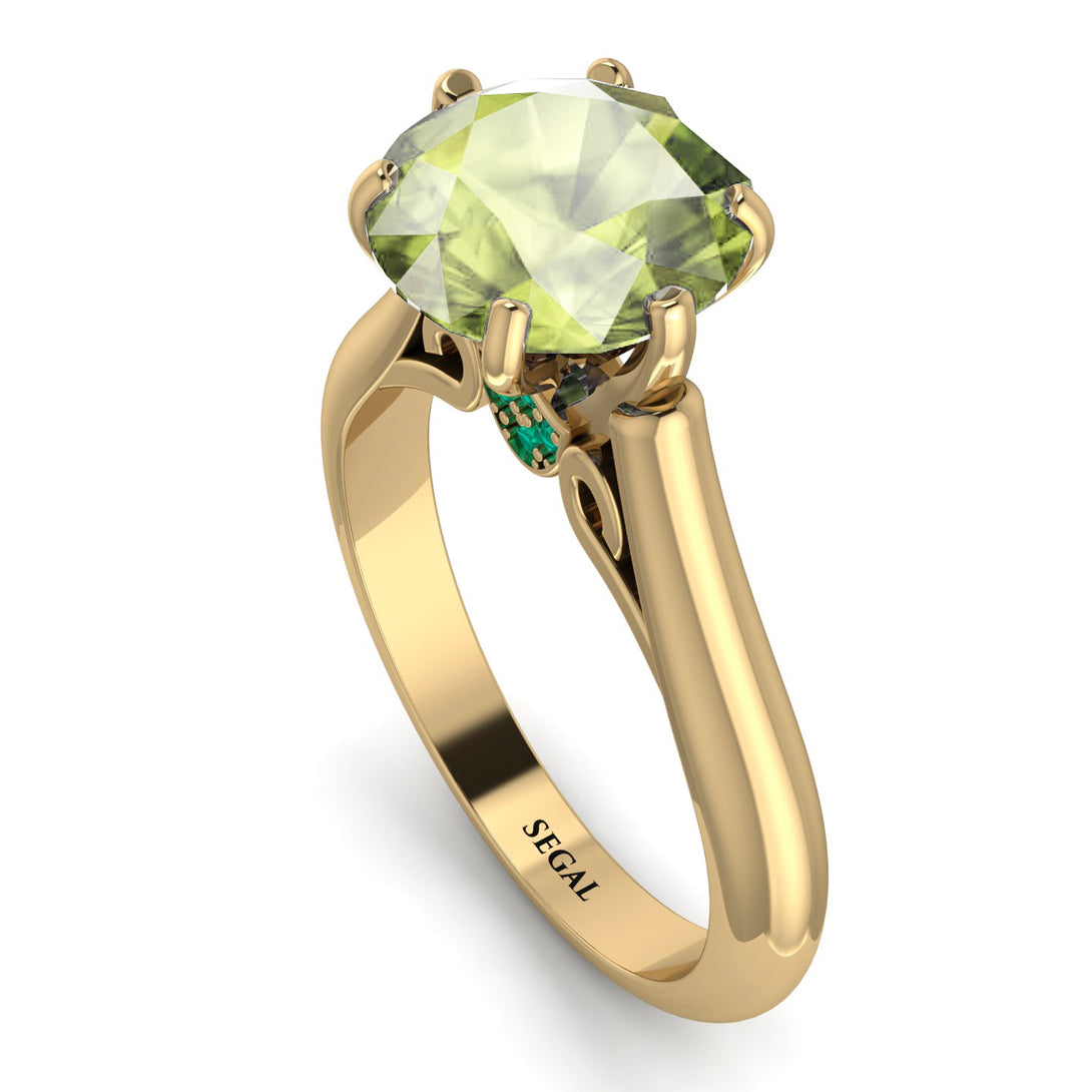 3ct Peridot Engagement Ring - June No. 704