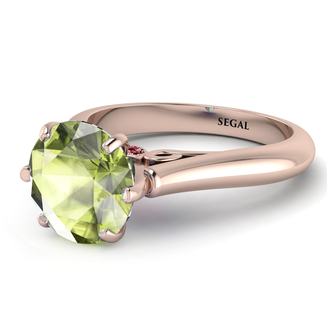 3ct Peridot Engagement Ring - June No. 711