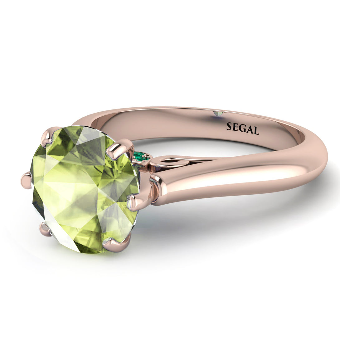 3ct Peridot Engagement Ring - June No. 705