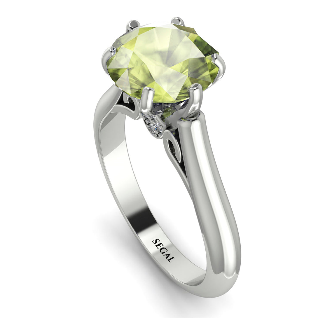 3ct Peridot Engagement Ring - June No. 703