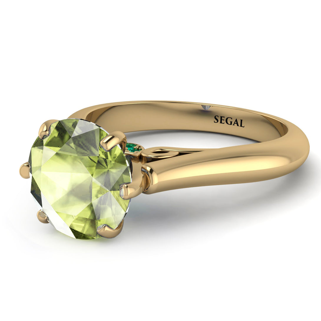 3ct Peridot Engagement Ring - June No. 704