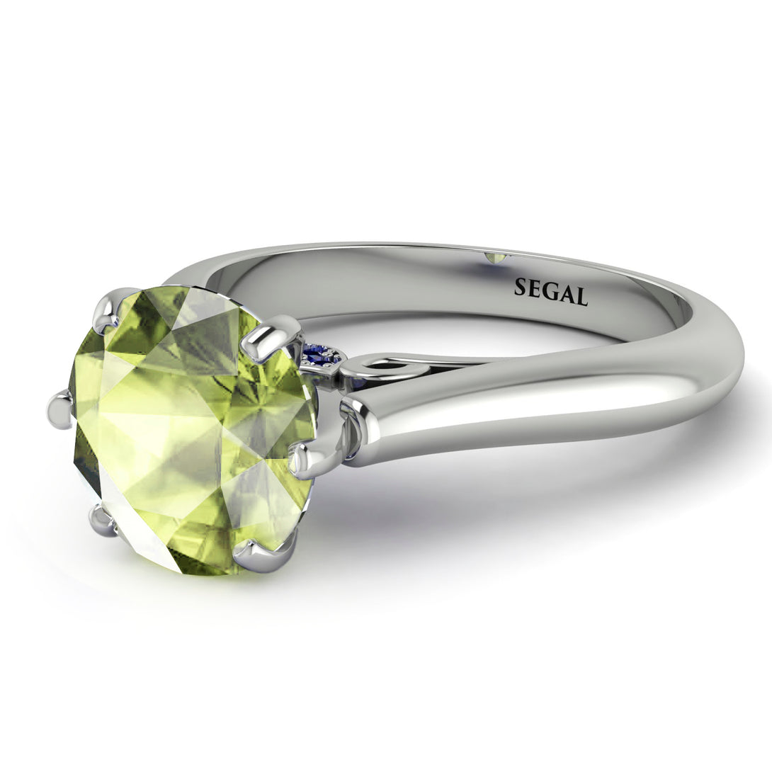3ct Peridot Engagement Ring - June No. 715