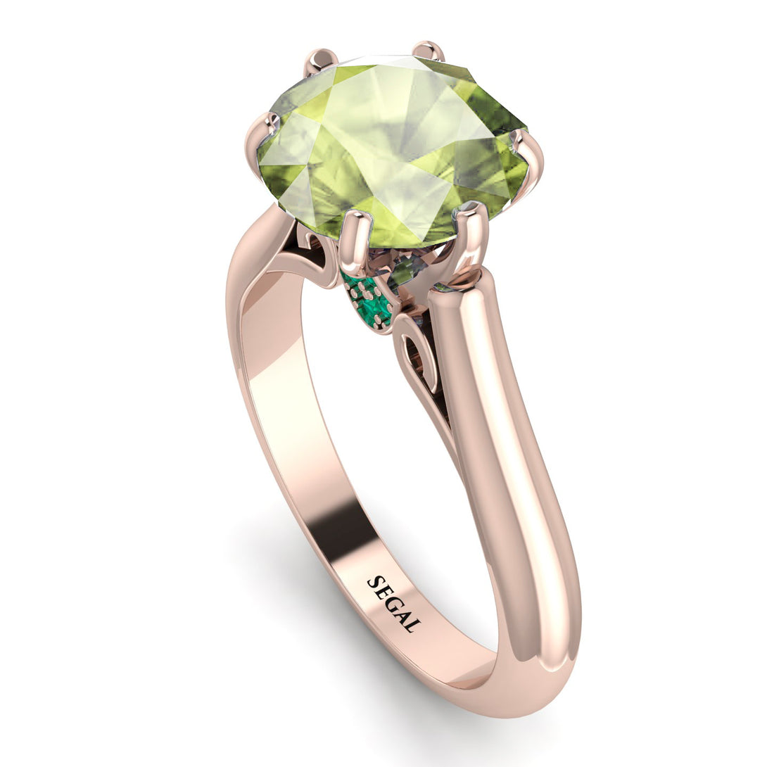 3ct Peridot Engagement Ring - June No. 705