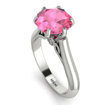 3ct Pink Moissanite Engagement Ring - June No. 803 image 1