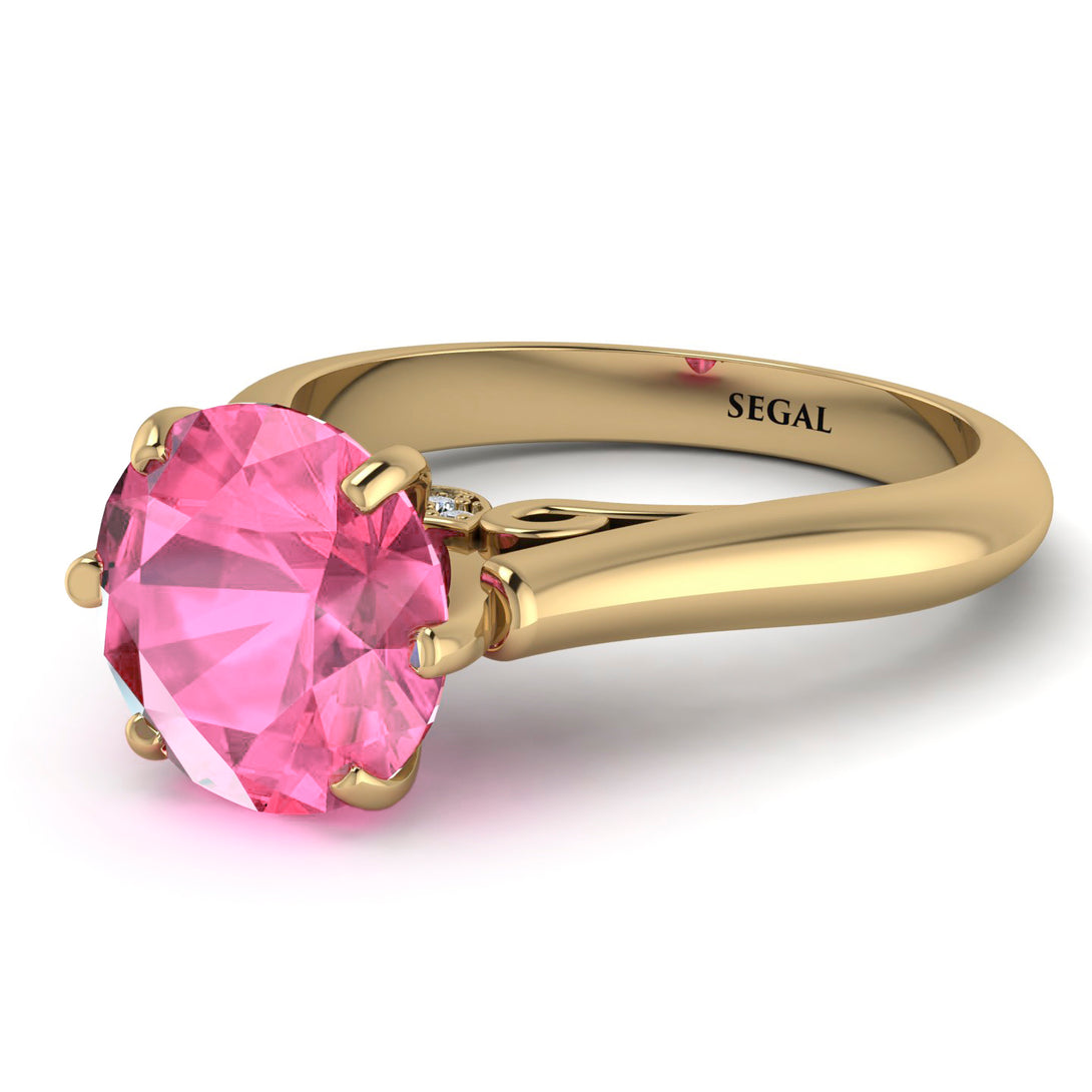 3ct Pink Moissanite Engagement Ring - June No. 801