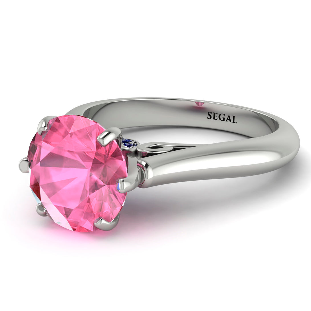 3ct Pink Moissanite Engagement Ring - June No. 815