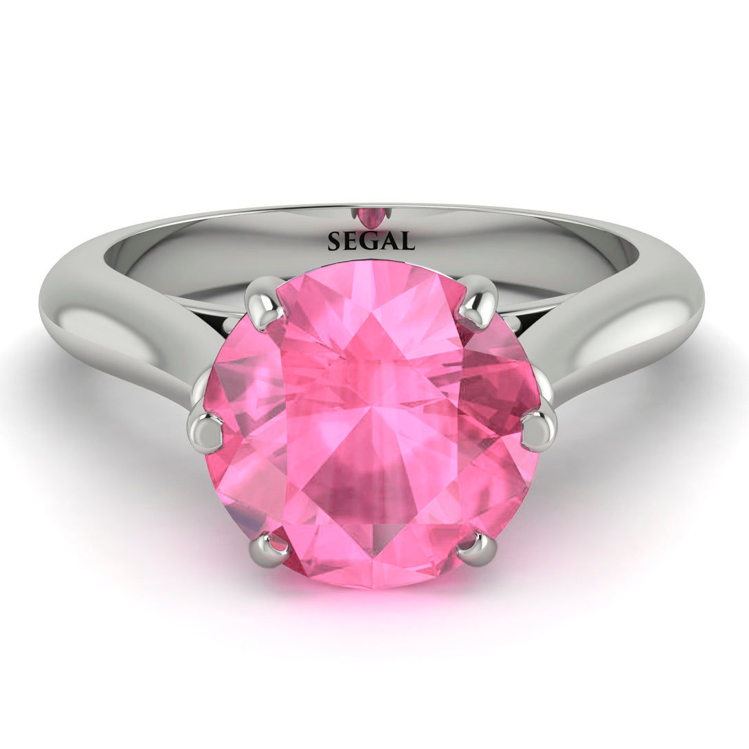 3ct Pink Moissanite Engagement Ring - June No. 809