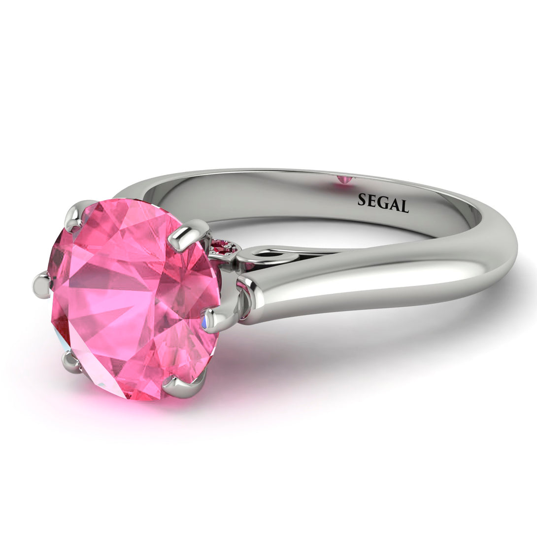 3ct Pink Moissanite Engagement Ring - June No. 812