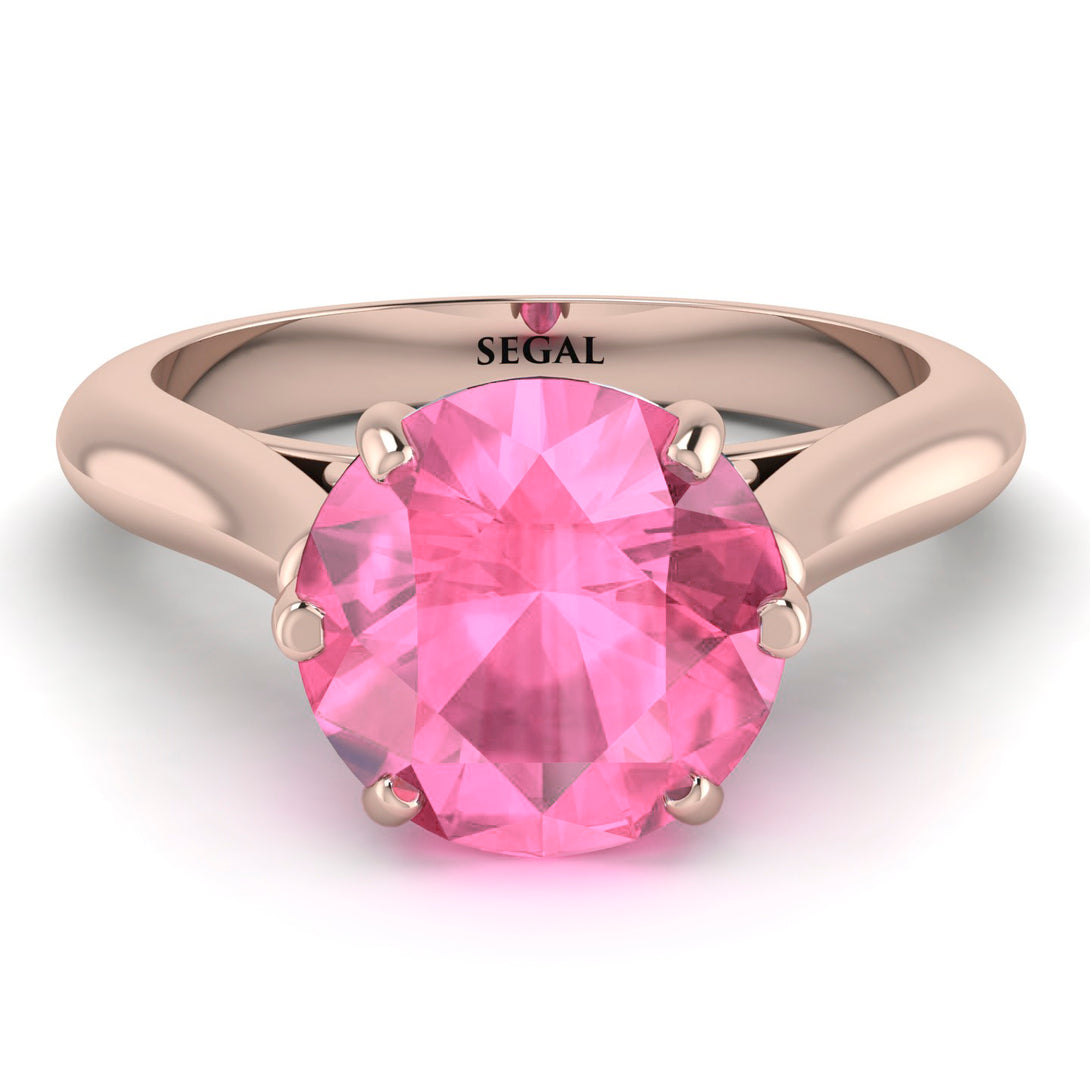 3ct Pink Moissanite Engagement Ring - June No. 805