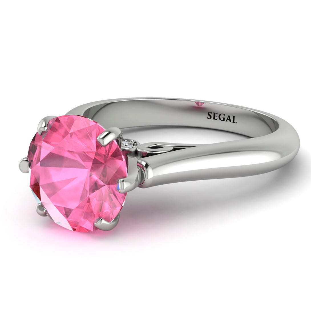 3ct Pink Moissanite Engagement Ring - June No. 803