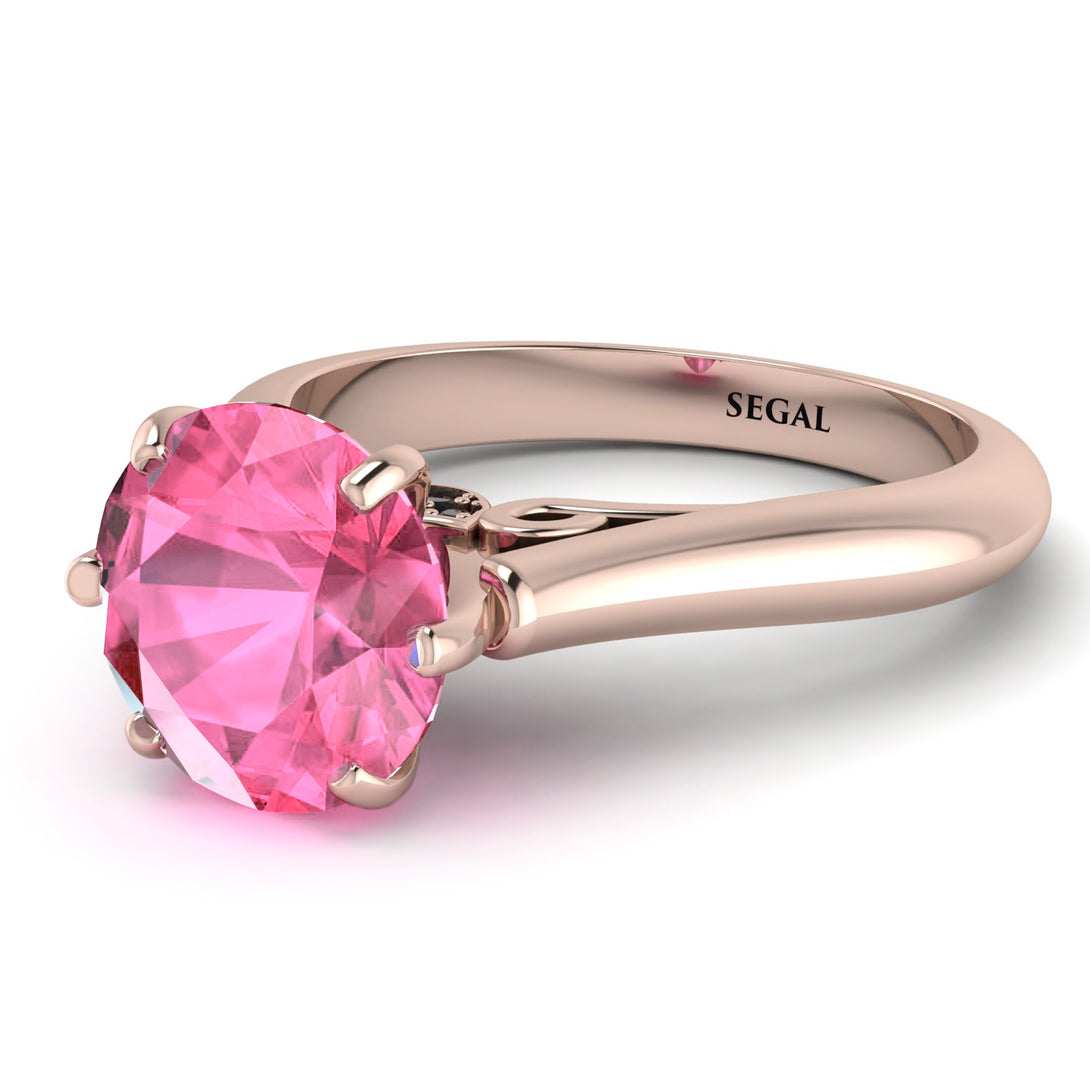 3ct Pink Moissanite Engagement Ring - June No. 808