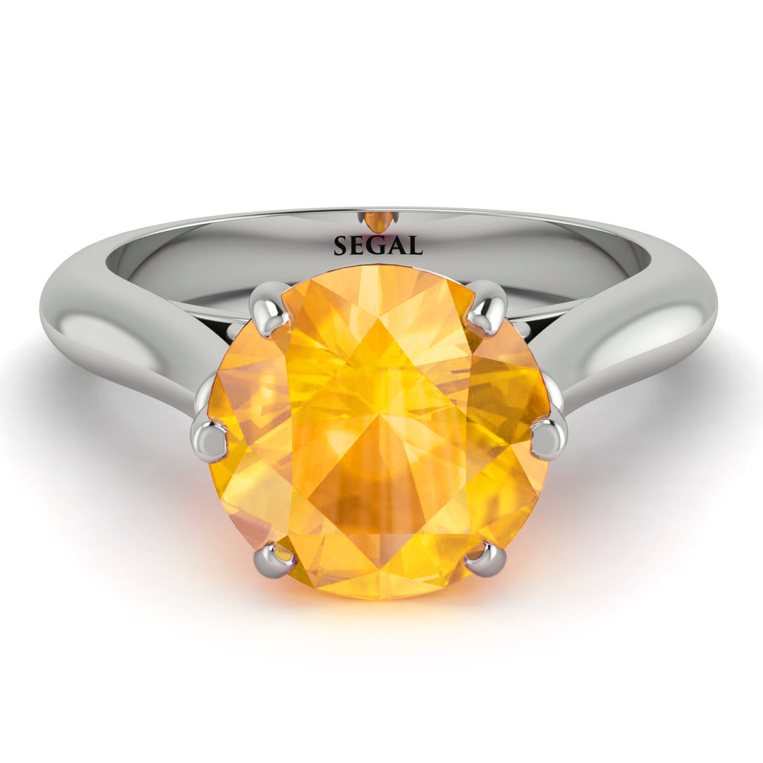 3ct Yellow Diamond Engagement Ring - June No. 1012