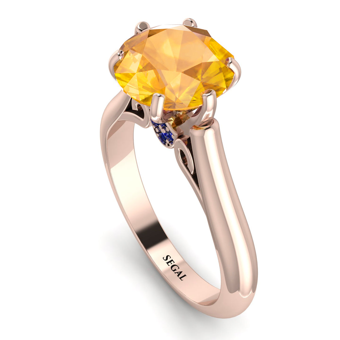 3ct Yellow Diamond Engagement Ring - June No. 1014