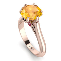 3ct Yellow Diamond Engagement Ring - June No. 1011 image 1