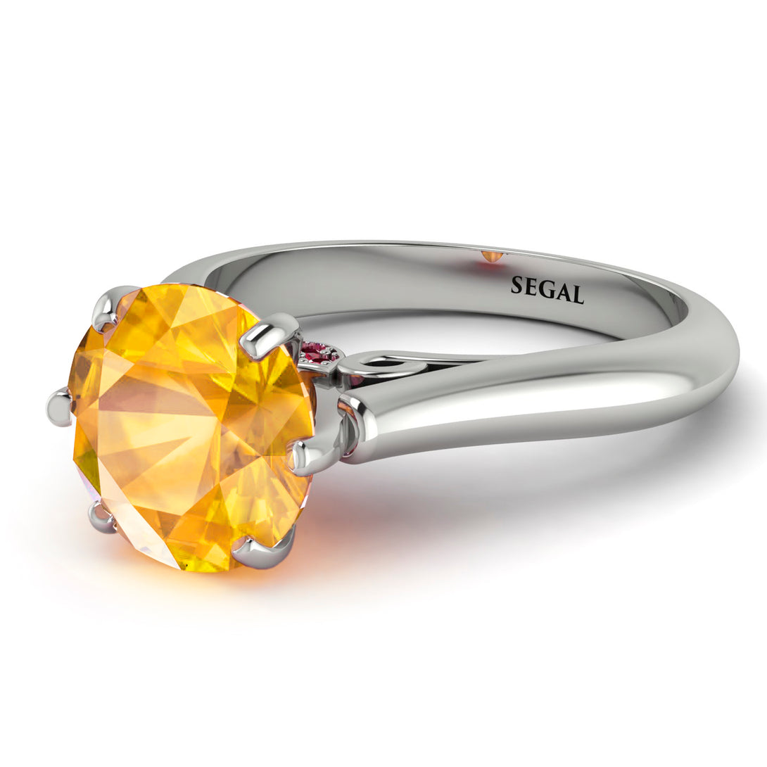 3ct Yellow Diamond Engagement Ring - June No. 1012
