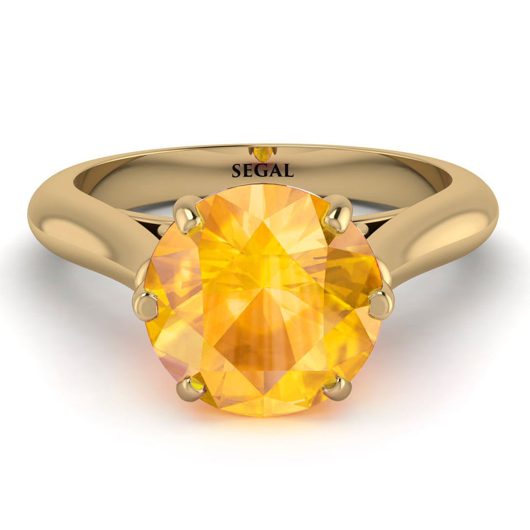 3ct Yellow Diamond Engagement Ring - June No. 1007