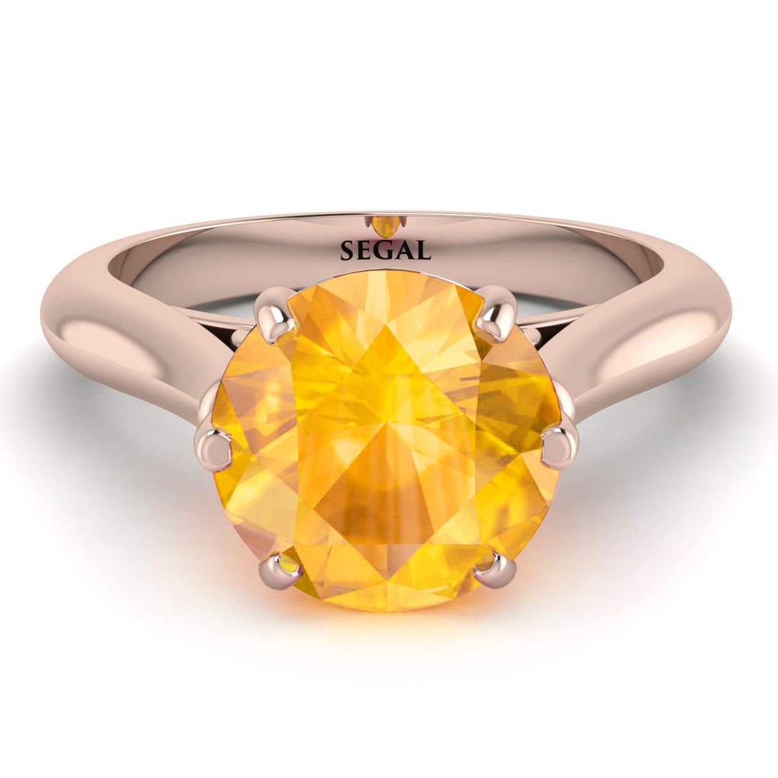 3ct Yellow Diamond Engagement Ring - June No. 1011