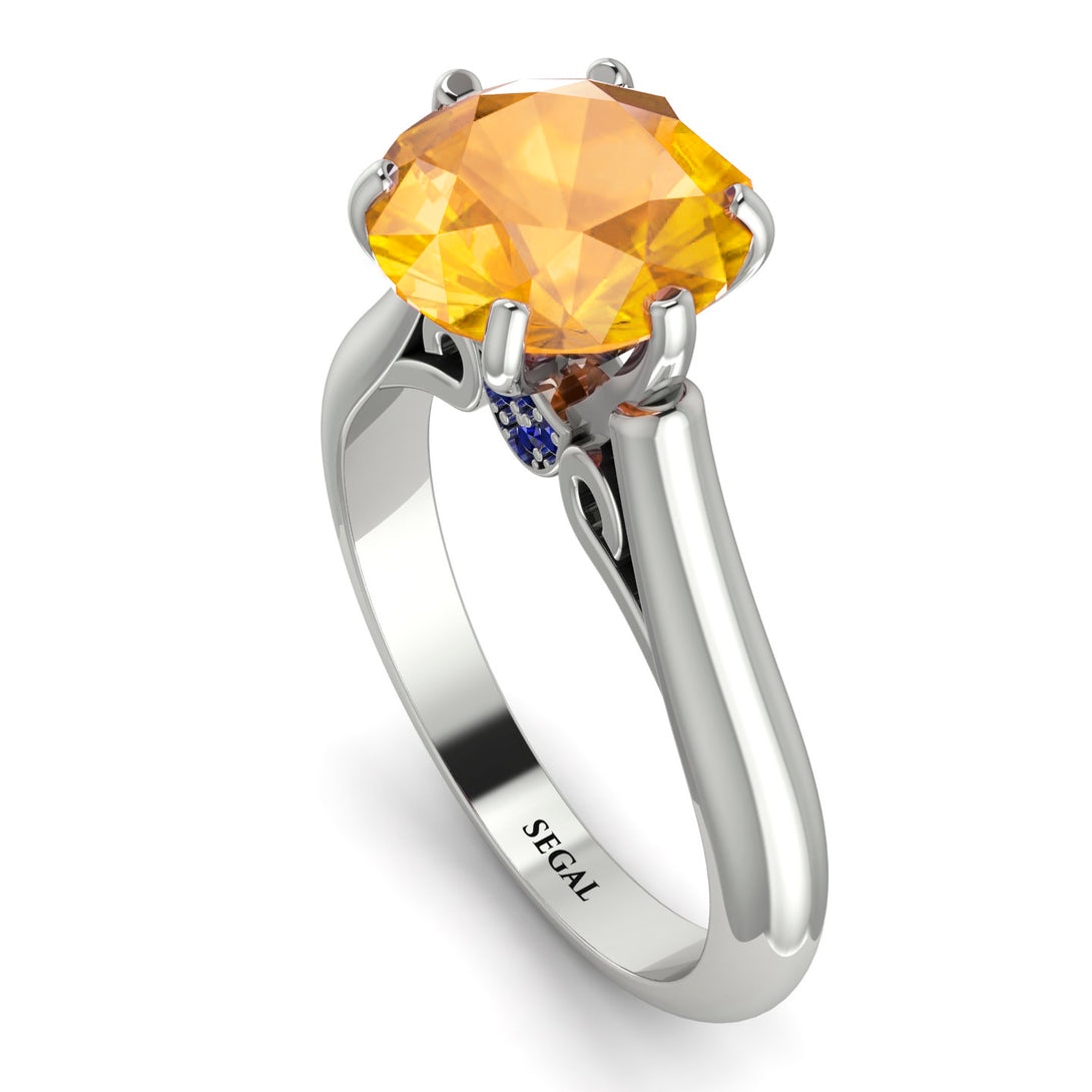 3ct Yellow Diamond Engagement Ring - June No. 1015