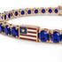 Sapphire Tennis Bracelet with United States Flag no. 14 image 2