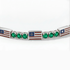 Emerald Tennis Bracelet with United States Flag no. 6 image 4