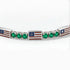 Emerald Tennis Bracelet with United States Flag no. 6