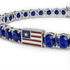 Sapphire Tennis Bracelet with United States Flag no. 15 image 2