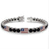 Black Diamond Tennis Bracelet with United States Flag no. 9