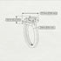 Stacking Princess Pink Moissanite Ring - Elise No. 809 image 4
