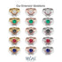 Bezel Diamond Bridal Set - Emerson No. 3 image 8