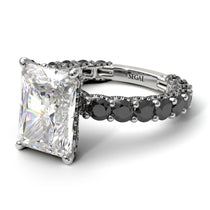 4Ct Radiant Cut Diamond Engagement Ring - Serenity No. 33 image 1