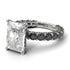 4Ct Radiant Cut Diamond Engagement Ring - Serenity No. 33 image 1