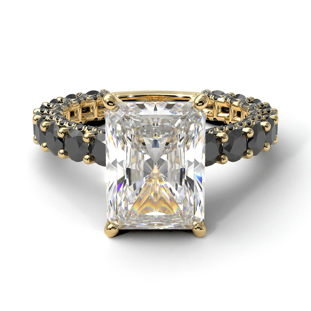 4Ct Radiant Cut Diamond Engagement Ring - Serenity No. 31