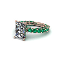 4Ct Radiant Cut Diamond Engagement Ring - Serenity No. 17 image 1