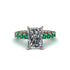 4Ct Radiant Cut Diamond Engagement Ring - Serenity No. 17